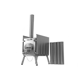 Печь для палатки Берег "Экономка" Большая (съемные экраны - труба 80мм)