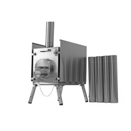 Печь для палатки Берег "Экономка" Большая (съемные экраны - труба 80мм)