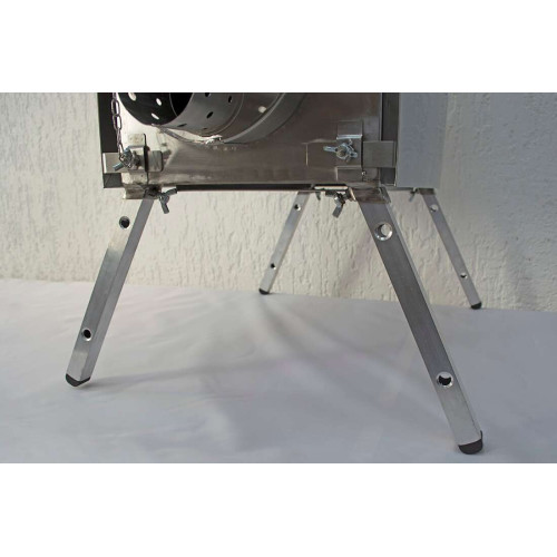 Печь для палатки Берег "Экономка" Большая (стационарные экраны - труба 80мм)