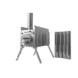 Печь для палатки Берег "Экономка" Средняя (съемные экраны - труба 80мм)