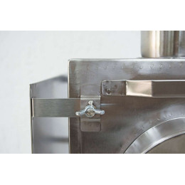 Печь для палатки Берег "Экономка" Большая (стационарные экраны - труба 80мм)