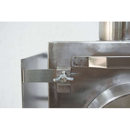 Печь для палатки Берег "Экономка" Большая (стационарные экраны - труба 80мм)