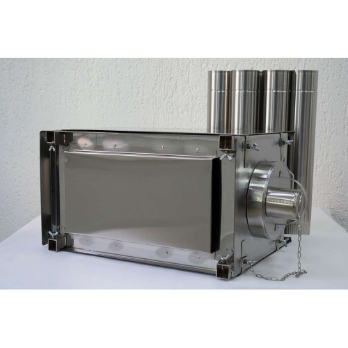 Печь для палатки Берег "Экономка" Большая (стационарные экраны - труба 80мм)