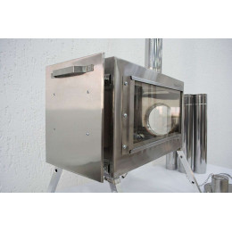 Печь для палатки Берег "Камин" Малая (труба - 65мм)