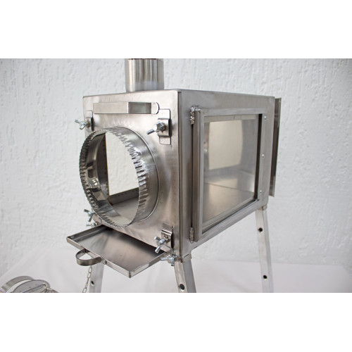 Печь для палатки Берег "Камин" Малая (труба - 65мм)