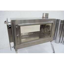 Печь для палатки Берег "Камин" Средняя (труба 80мм)