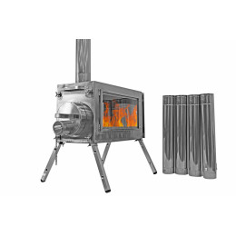 Печь для палатки Берег "Камин" Средняя (труба 80мм)