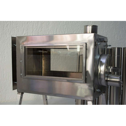 Печь для палатки Берег "Камин" Большая (труба - 80мм)