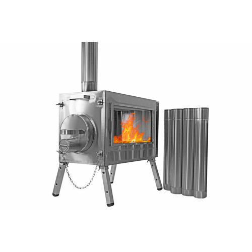 Печь для палатки Берег "Камин" Большая (труба - 80мм)