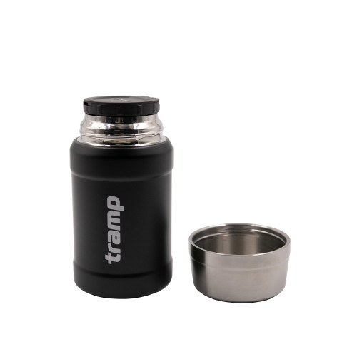 Термос Tramp пищевой в чехле 0.8 л чёрный