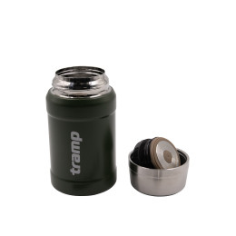Термос Tramp пищевой в чехле 0.8 л оливковый
