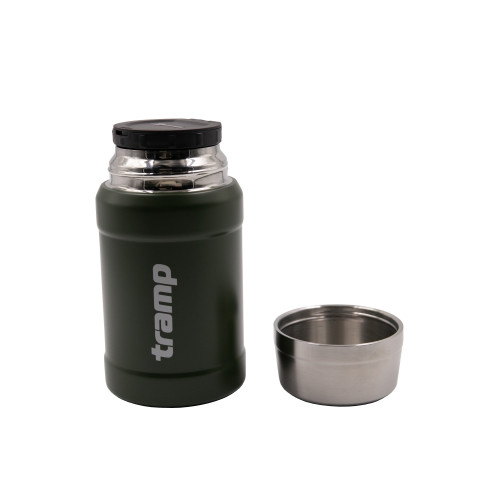 Термос Tramp пищевой в чехле 0.8 л оливковый