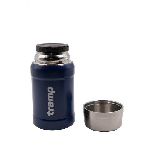 Термос Tramp пищевой в чехле 0.8 л синий