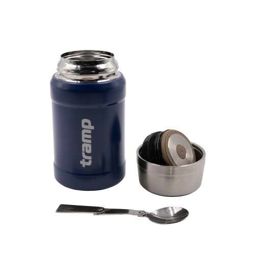 Термос Tramp пищевой в чехле 0.8 л синий