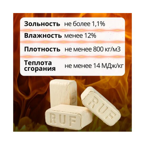 Брикет RUF топочный