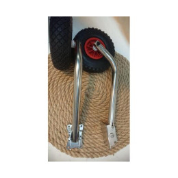 Транцевые колеса Колесец для лодок НДНД с верхними брызговиками