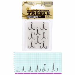 Тройной крючoк OWNER ST-26BC №6 (8шт)