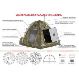 Палатка-шатер Берег УП-5 Люкс