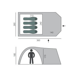 Палатка BTrace Element 4