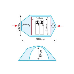 Палатка Универсальная Tramp Colibri Plus 2 (V2)