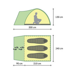 Палатка Golden Shark Halt 3