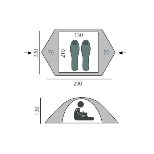 Палатка BTrace POINT 2+