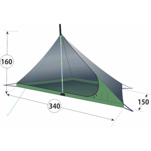 Комплект ЛОТОС 5 Мансарда М + Внутренняя палатка + Пол влагозащитный + Стойки
