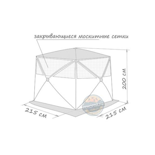 Палатка Медведь Куб-4 Зима-Лето