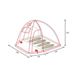 Палатка Golden Shark Alberta 4 синяя