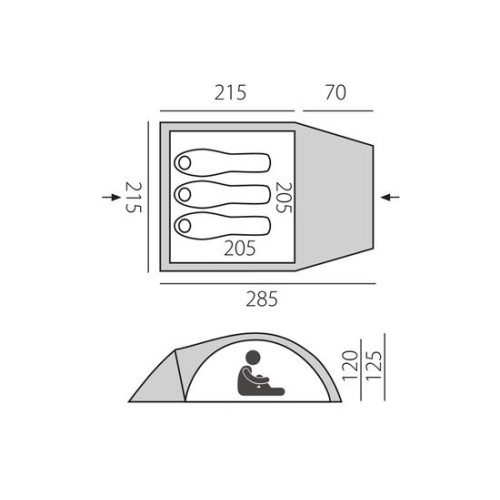 Палатка BTrace Glade 3 (быстросборная)