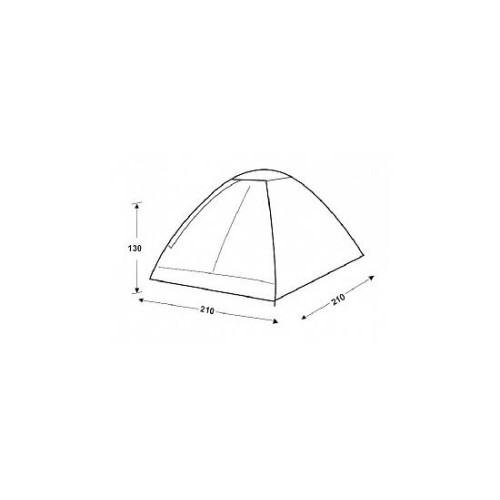 Палатка KingCamp Monodome Fiber 3010 Green