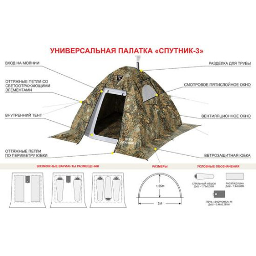 Берег Палатка Спутник-3