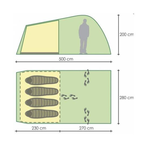 Палатка Golden Shark Berg Mosquito 4