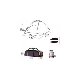 Палатка KingCamp Dome Junior 3034 green