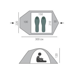 Палатка BTrace Shield 2