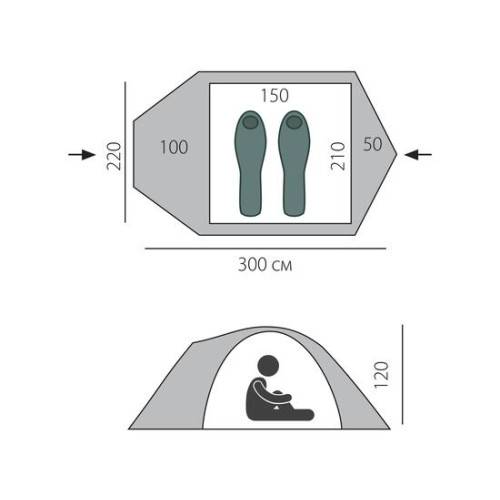 Палатка BTrace Shield 2