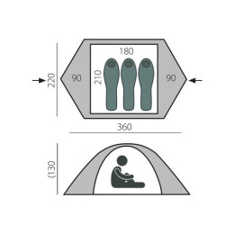 Палатка BTrace Cloud 3