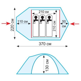 Палатка Универсальная Tramp Lair 3 (V2)