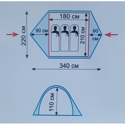 Палатка Универсальная Tramp Ranger 3 (V2)