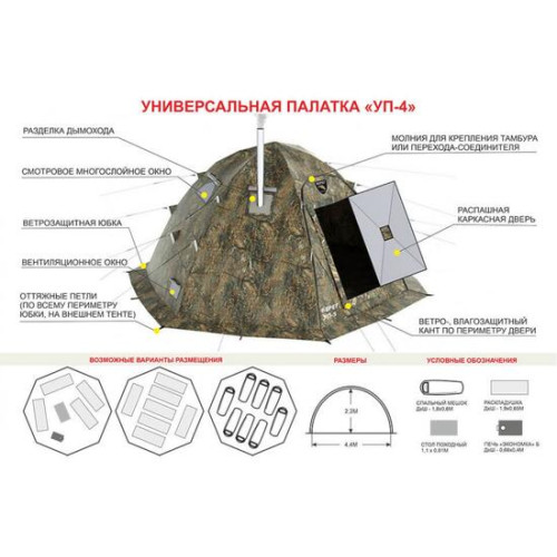 Универсальная палатка Берег УП-4