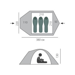 Палатка BTrace Shield 3