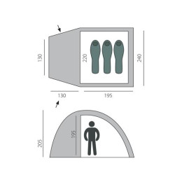 Палатка BTrace Dome 3