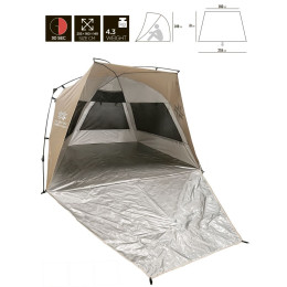 Палатка автомат. пляжная Norfin SUMMER SILVER NF