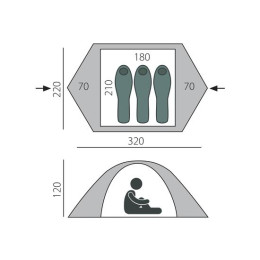 Палатка BTrace Travel 3