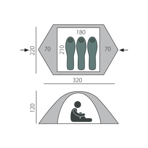 Палатка BTrace Travel 3