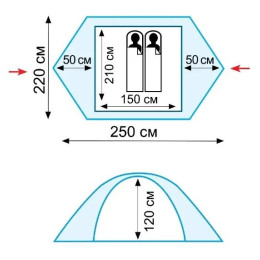 Палатка Универсальная Tramp Scout 2 (V2)