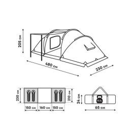 Палатка RSP Dream 4 для туризма и кемпинга