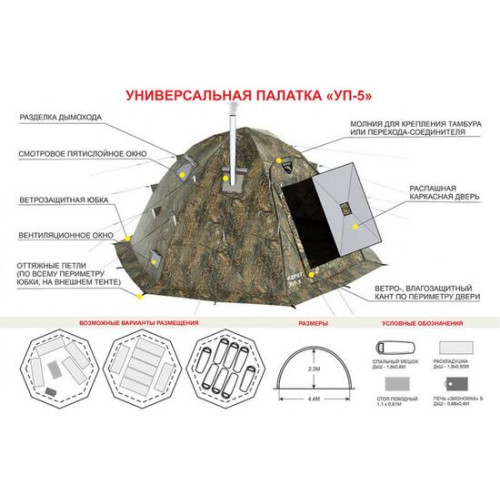 Универсальная палатка Берег УП-5