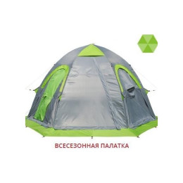 Универсальная палатка Лотос 5У Шторм (Серо-салатовый)
