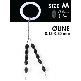 Стопоры силикон. Salmo р.003XL 10шт.